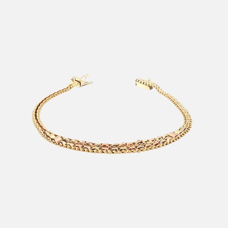 Pulso Petatillo 14K 7.2g 18cm